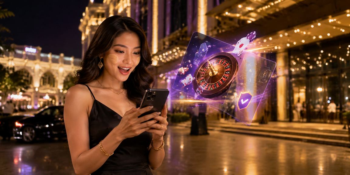 မြန်မာလောင်းကစားအက်ပ် ဖြင့် လောင်းနေသော လက်ကိုင်ဖုန်း